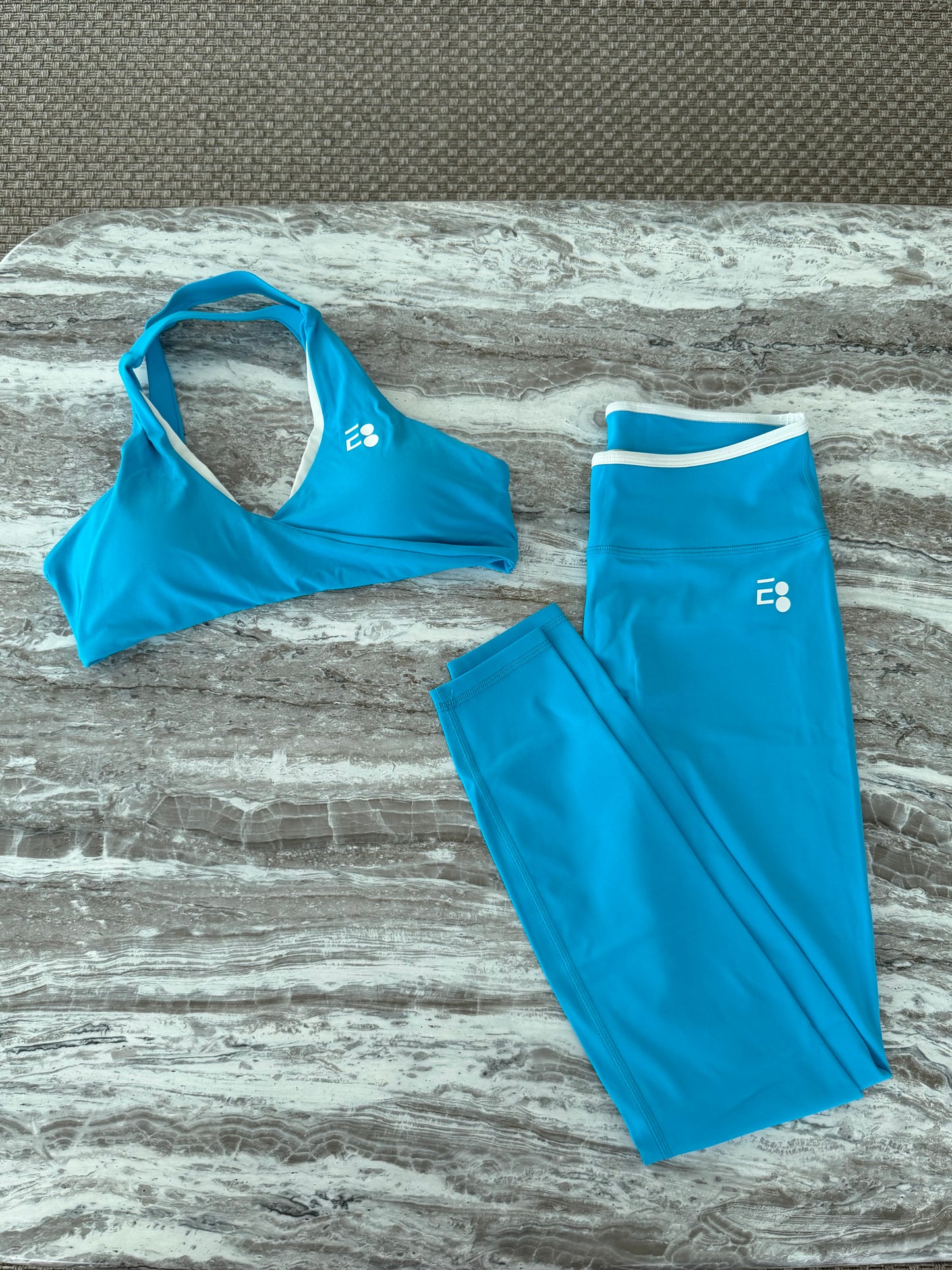 Contrast Blue Sport Bra
