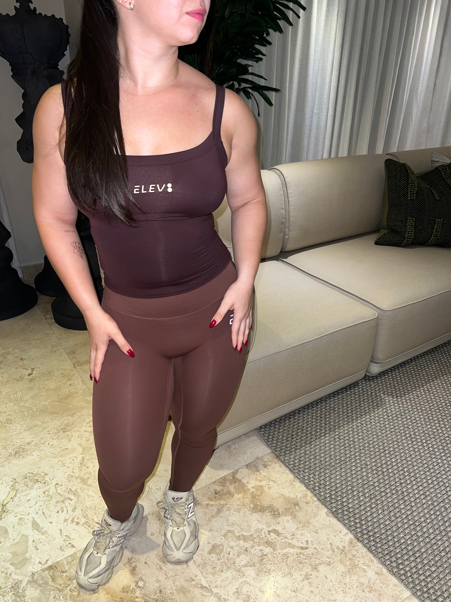 Brown tank top