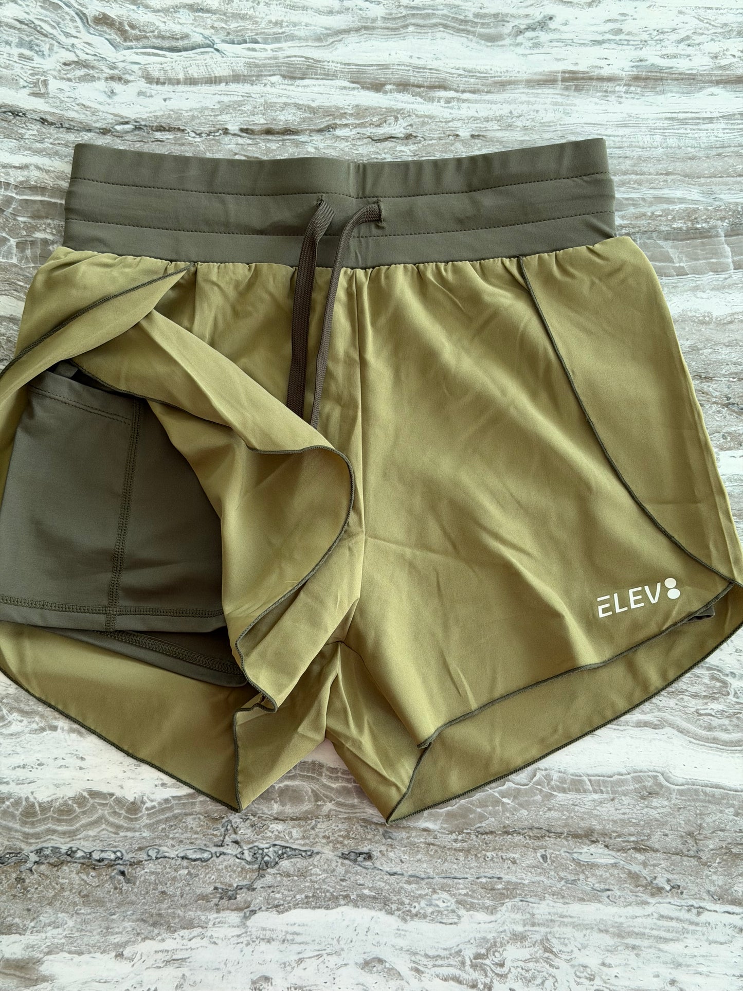 Olive Running Shorts