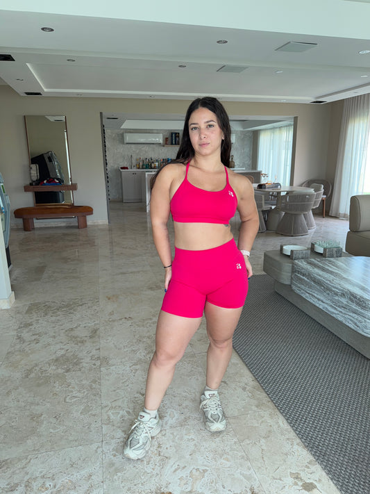 Hot Pink Sport Bra