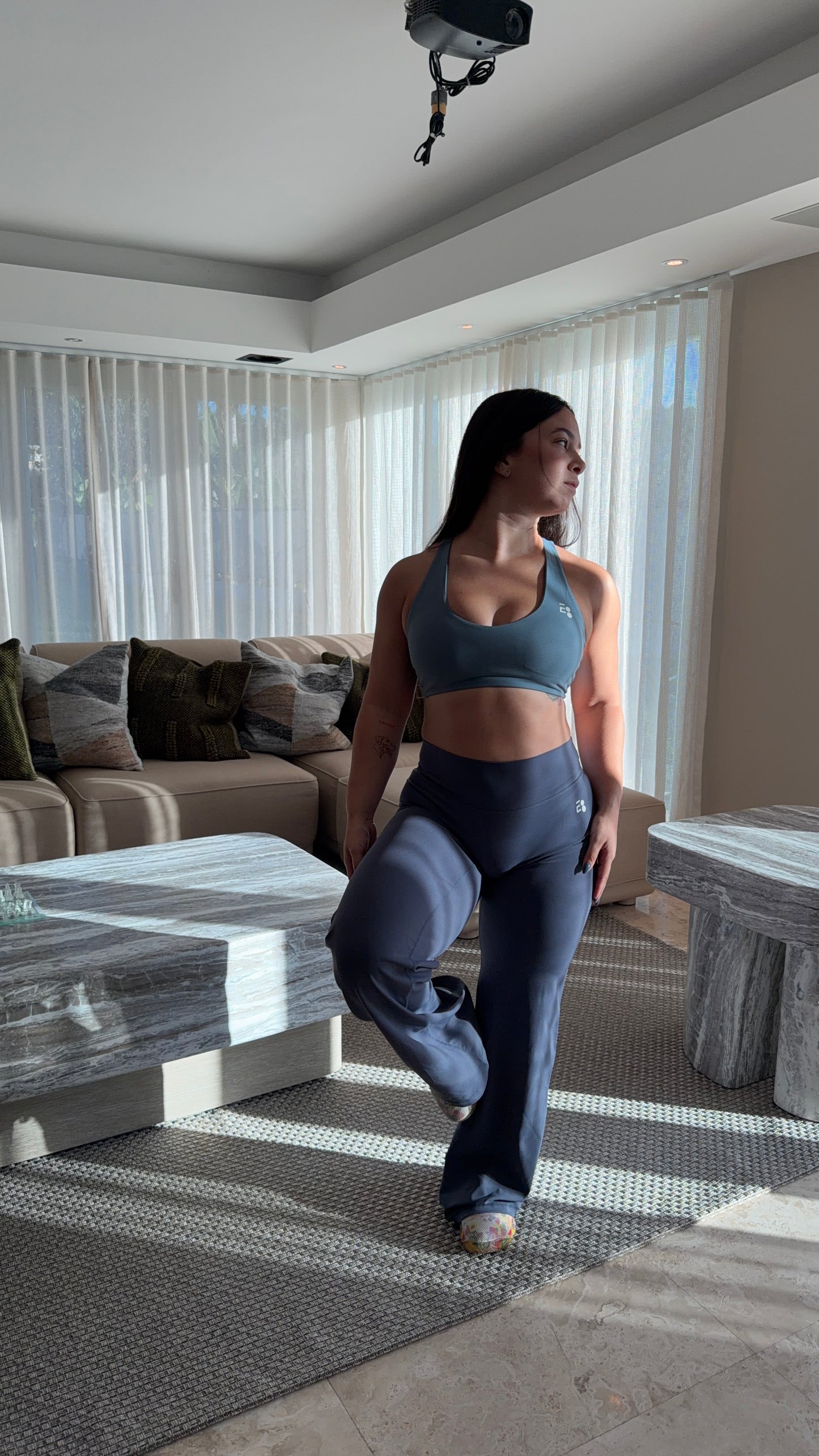 Teal Straight Legging
