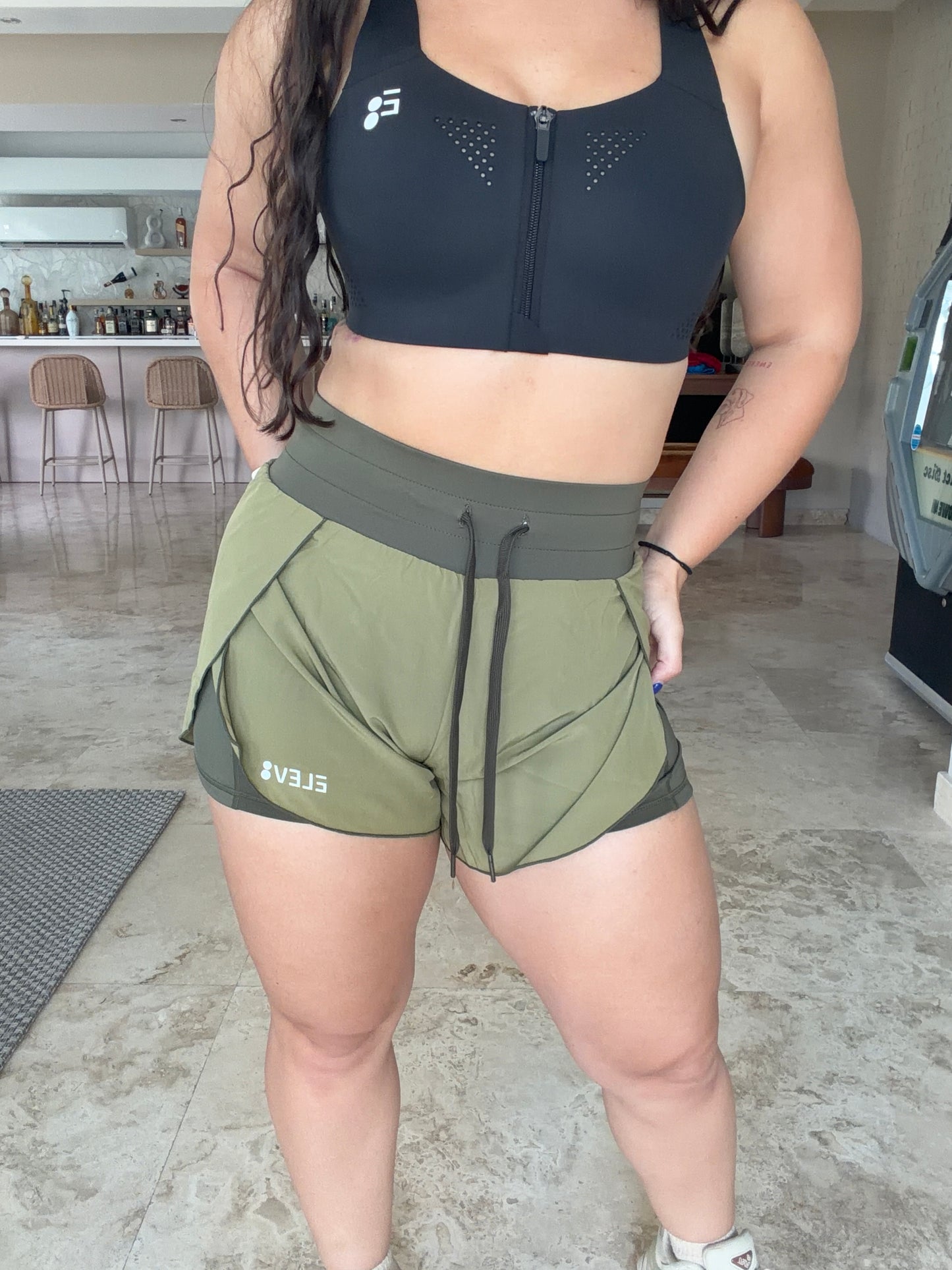 Black Running Sport Bra