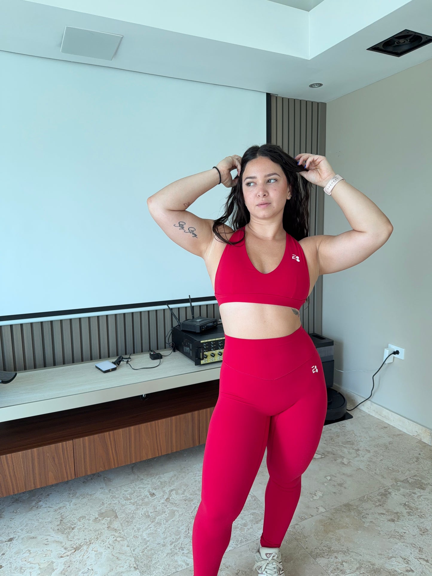 RESTOCK red sport bra